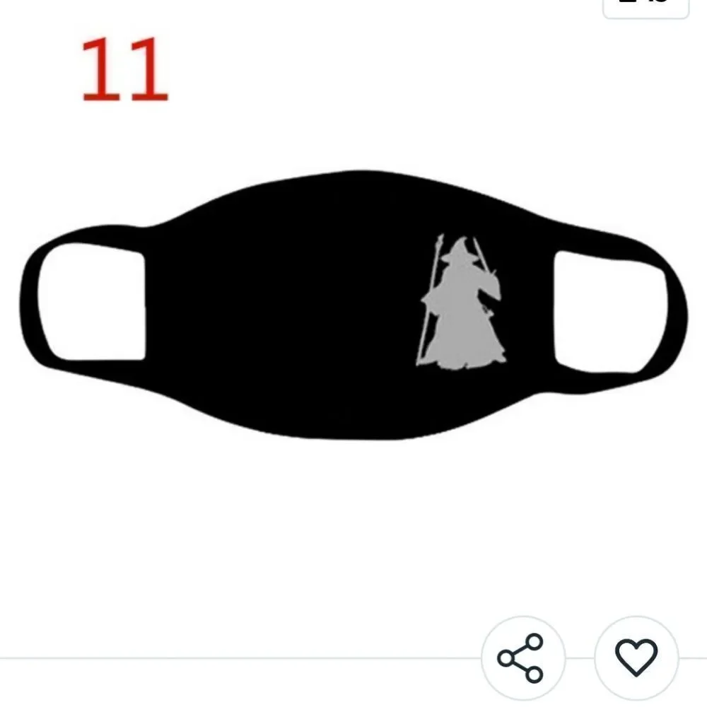 Make an offer 12 pieces  Lord of the Rings LOTR collectable face mask collection